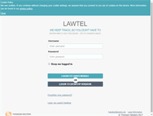 Tablet Screenshot of lawtel.com